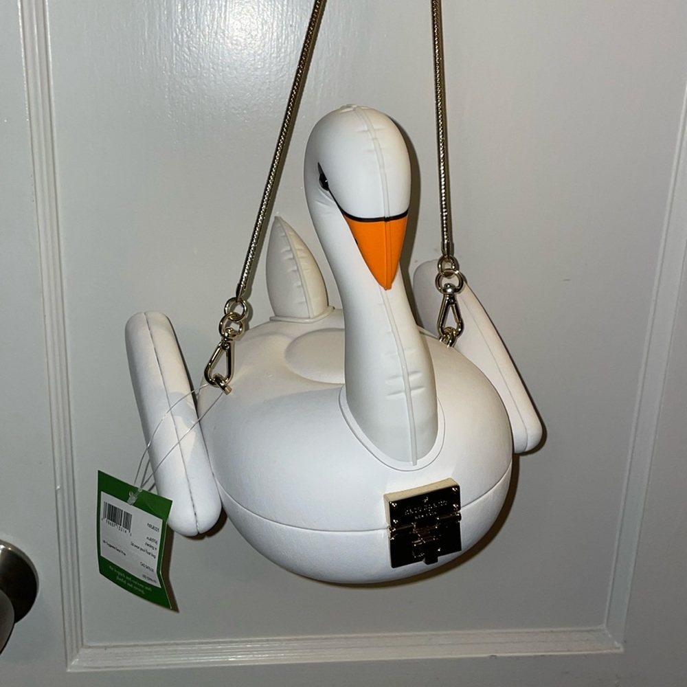 Kate Spade 3d swan pool float bag